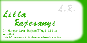 lilla rajcsanyi business card